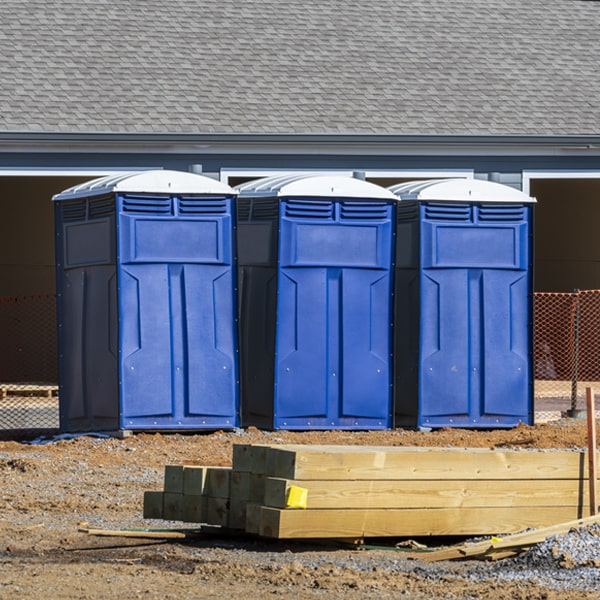 what is the maximum capacity for a single porta potty in Robbinston